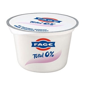 A pot of 0% fat fage yogurt