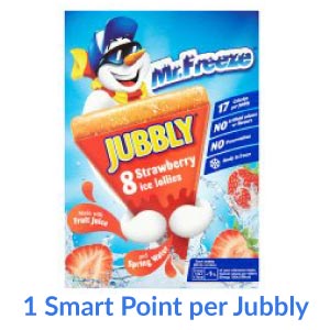 A box of Mr Freeze Jubbly Lollies