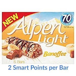 A box of Alpen Light Banoffee bars