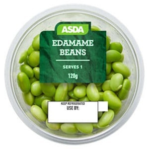 A pot of ASDA edamame beans