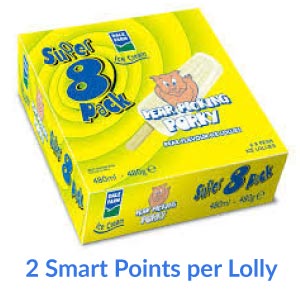 A box of Dale Farms Pear Picking Porky Lollies