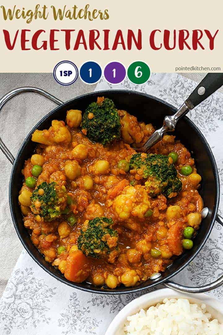 Chickpea Lentil Curry | Weight Watchers | Pointed Kitchen