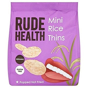 A bag of rude health mini rice thins