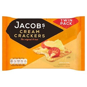 A packet of 2 Jacobs cream crackers