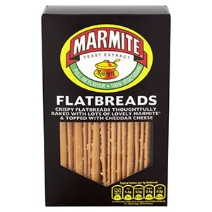 A box of marmite flatbreads