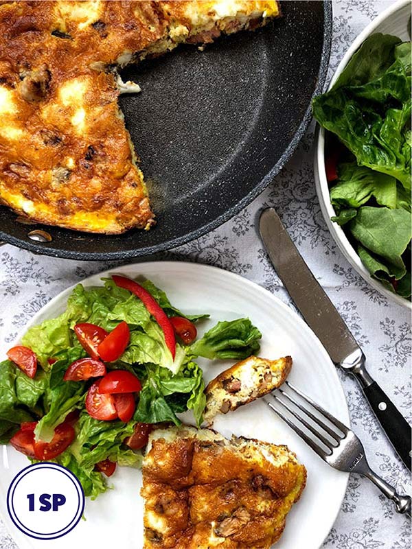 Sausage Bacon & Mushroom Frittata Weight Watchers Pointed Kitchen