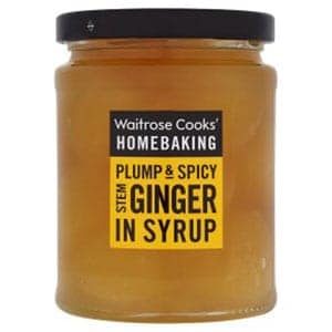 A jar of Waitrose Stem Ginger in Syrup