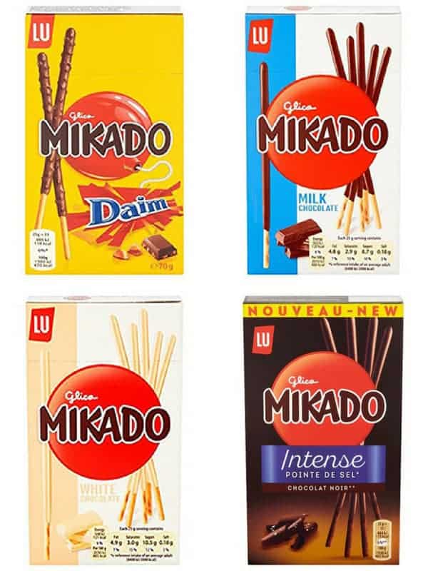 4 boxes of Mikado