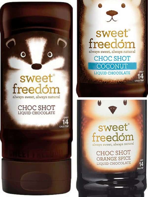 3 bottles of sweetfreedom choc shot