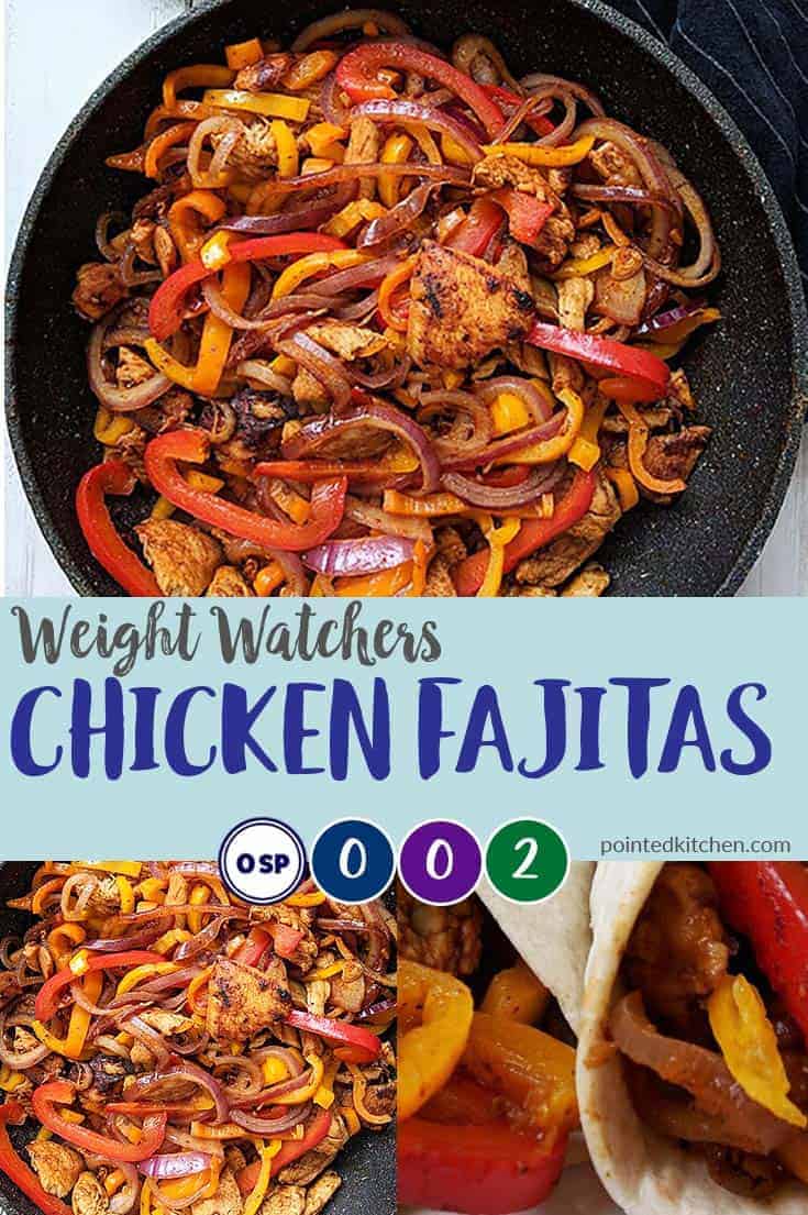 Pictures of making chicken fajitas
