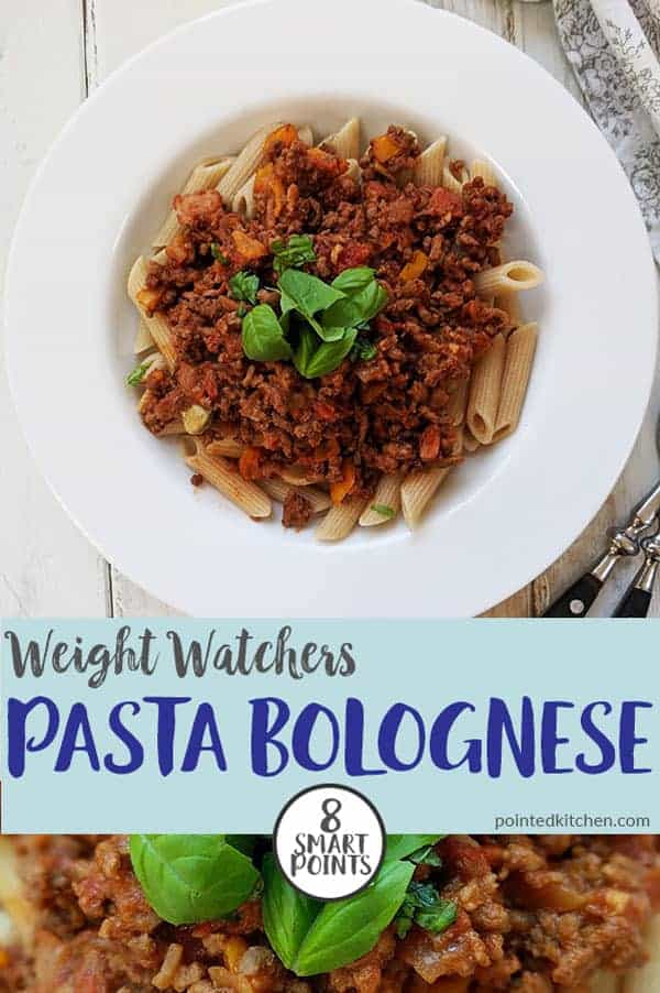 Pasta Bolognese | Weight Watchers | Pointed Kitchen