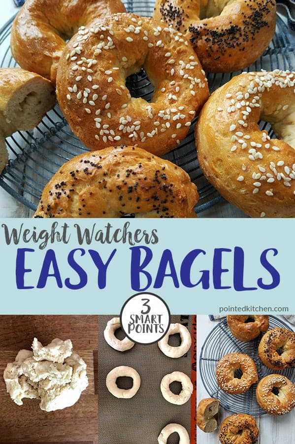 2 Ingredient Dough Bagels Weight Watchers Pointed Kitchen