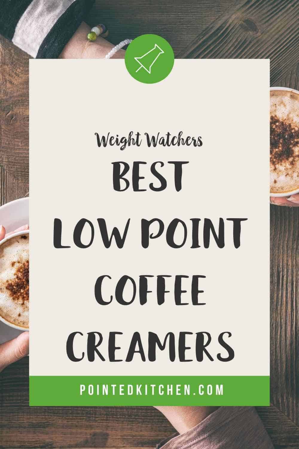 A collage of picture of coffee creamers