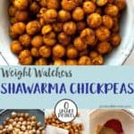 A bowl of roasted chickpeas