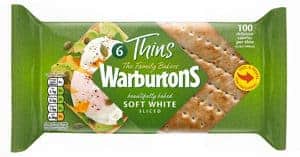 Low Smart Point Breads UK - warburton thin white