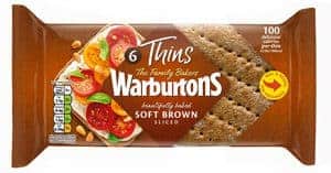 Low Smart Point Breads UK - warburton thins brown