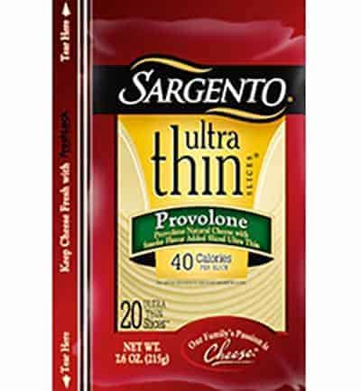 Sargento Ultra thin provolone - low point cheese