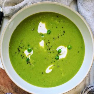 A bowl of pea soup