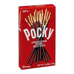 a box of pocky - low point chocolate