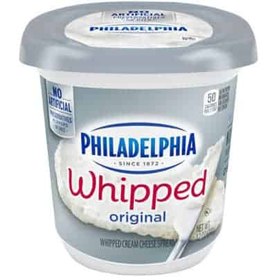 A tub of Whipped Philadelphia - low point cheese