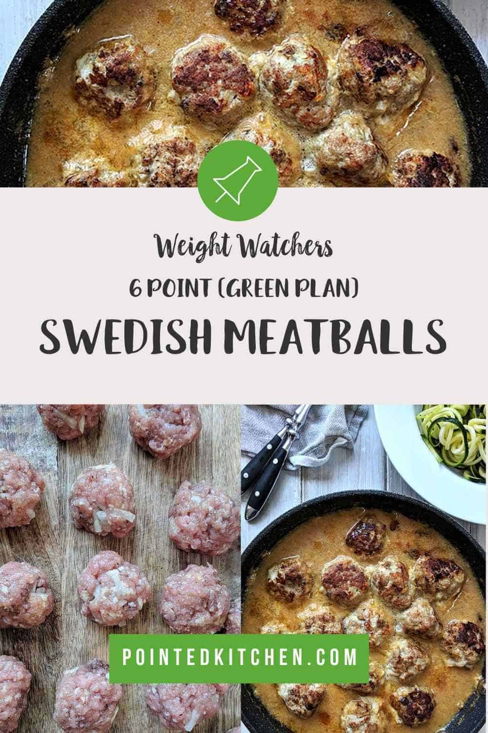 Swedish Meatballs | Weight Watchers | Pointed Kitchen