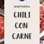 Ingredients needed to make chili con carne