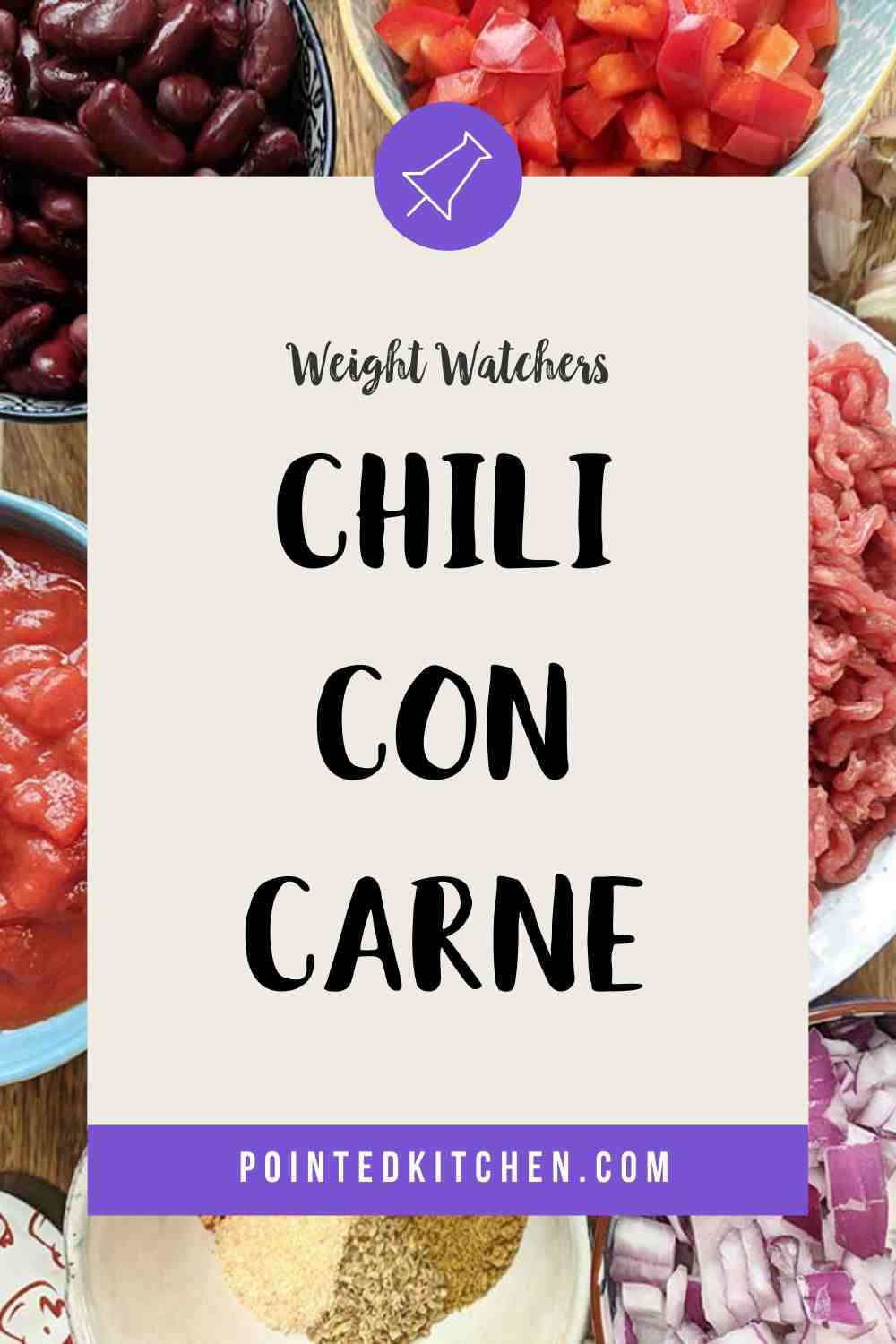 Ingredients needed to make chili con carne