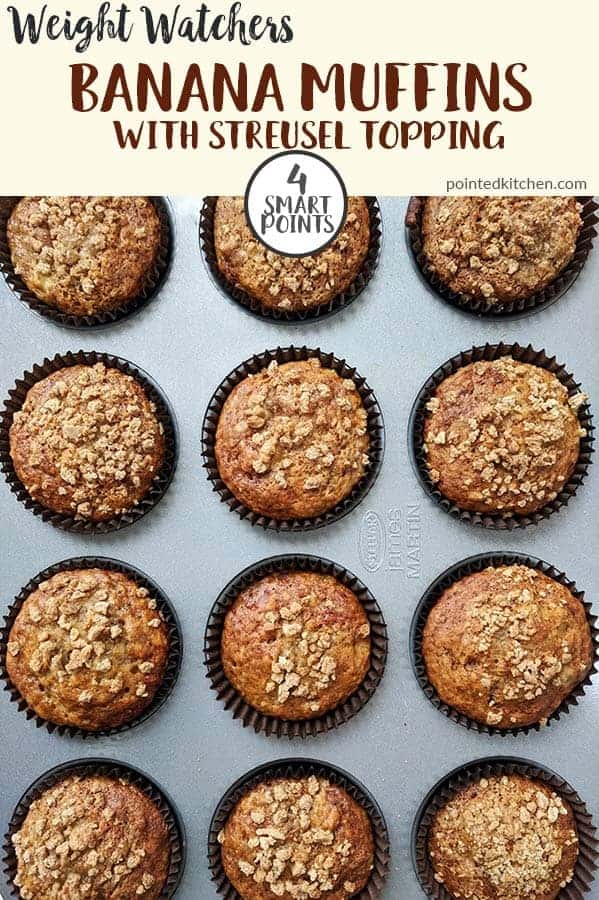 Banana muffins in a baking tray