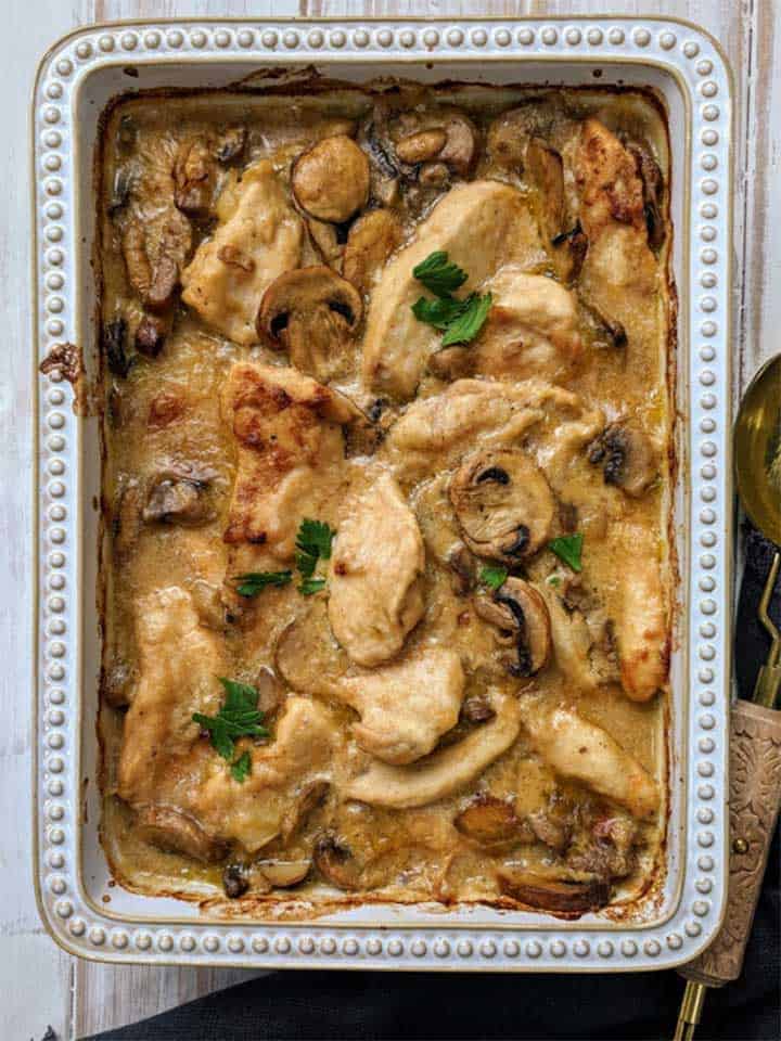 Healthy Slow Cooker Creamy Chicken Casserole Recipe • The Healthy Toast