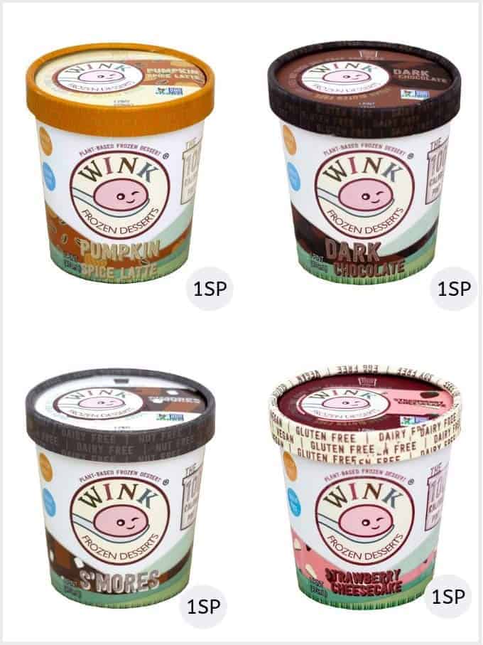 A selection of wink frozen desserts | Low SmartPoint ice creams weight watchers