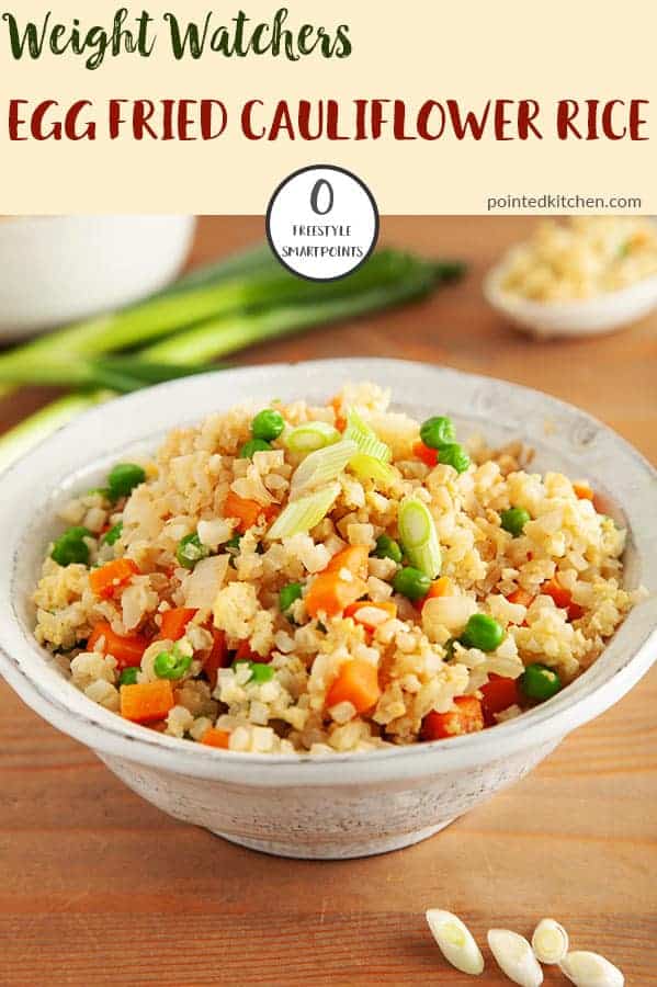 Zero Point Egg Fried Cauliflower Rice Weight Watchers Pointed Kitchen