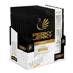 A box of Perky Jerky
