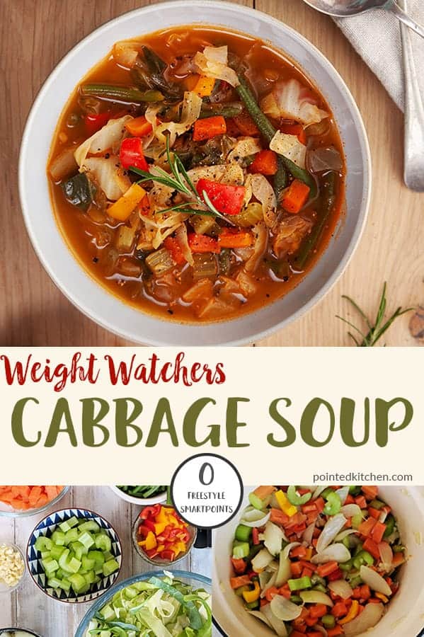 Zero Point Cabbage Soup | Weight Watchers | Pointed Kitchen
