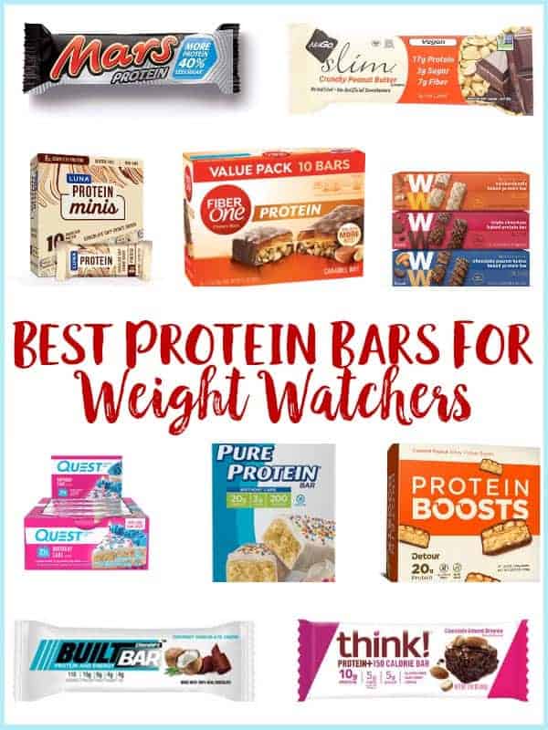 Photos of the best protein bars for Weight Watchers