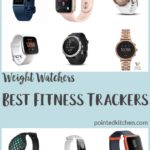 A collage of some of the best fitness trackers for weight watchers