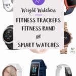Collage of pictures of fitness trackers