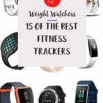 A collage of fitness trackers