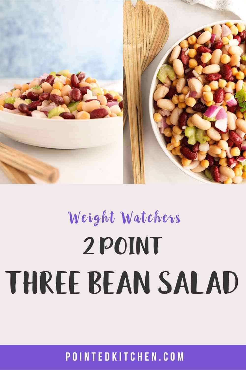 Three Bean Salad | Weight Watchers | Pointed Kitchen