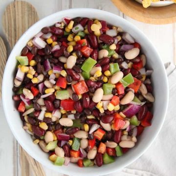 Mexican Bean Salad | Weight Watchers | Pointed Kitchen