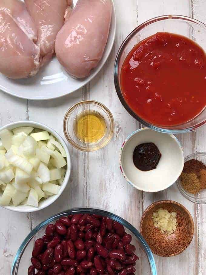 Ingredients to make Mexican Mole