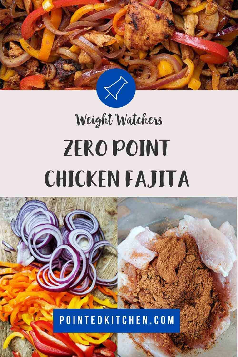 Ingredients to make chicken fajitas