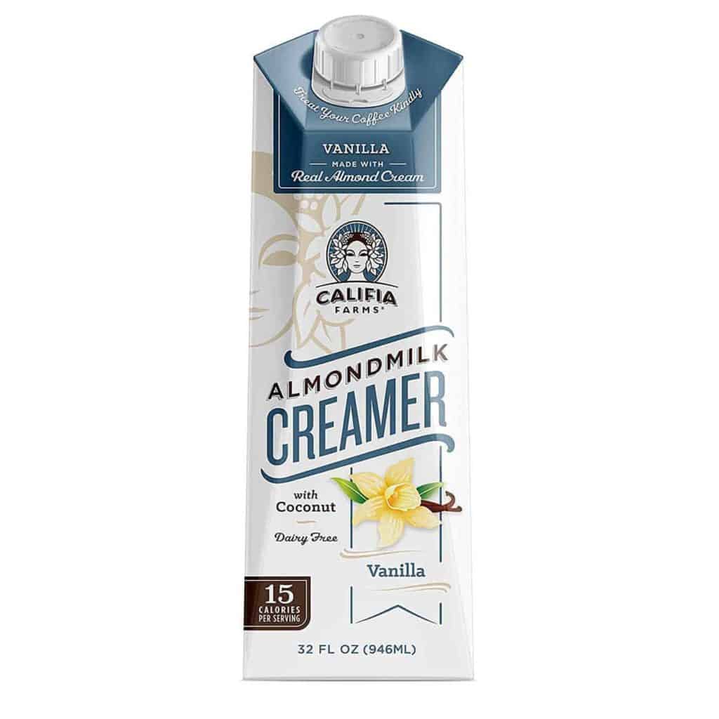 A carton of Califia Almond Milk Creamer