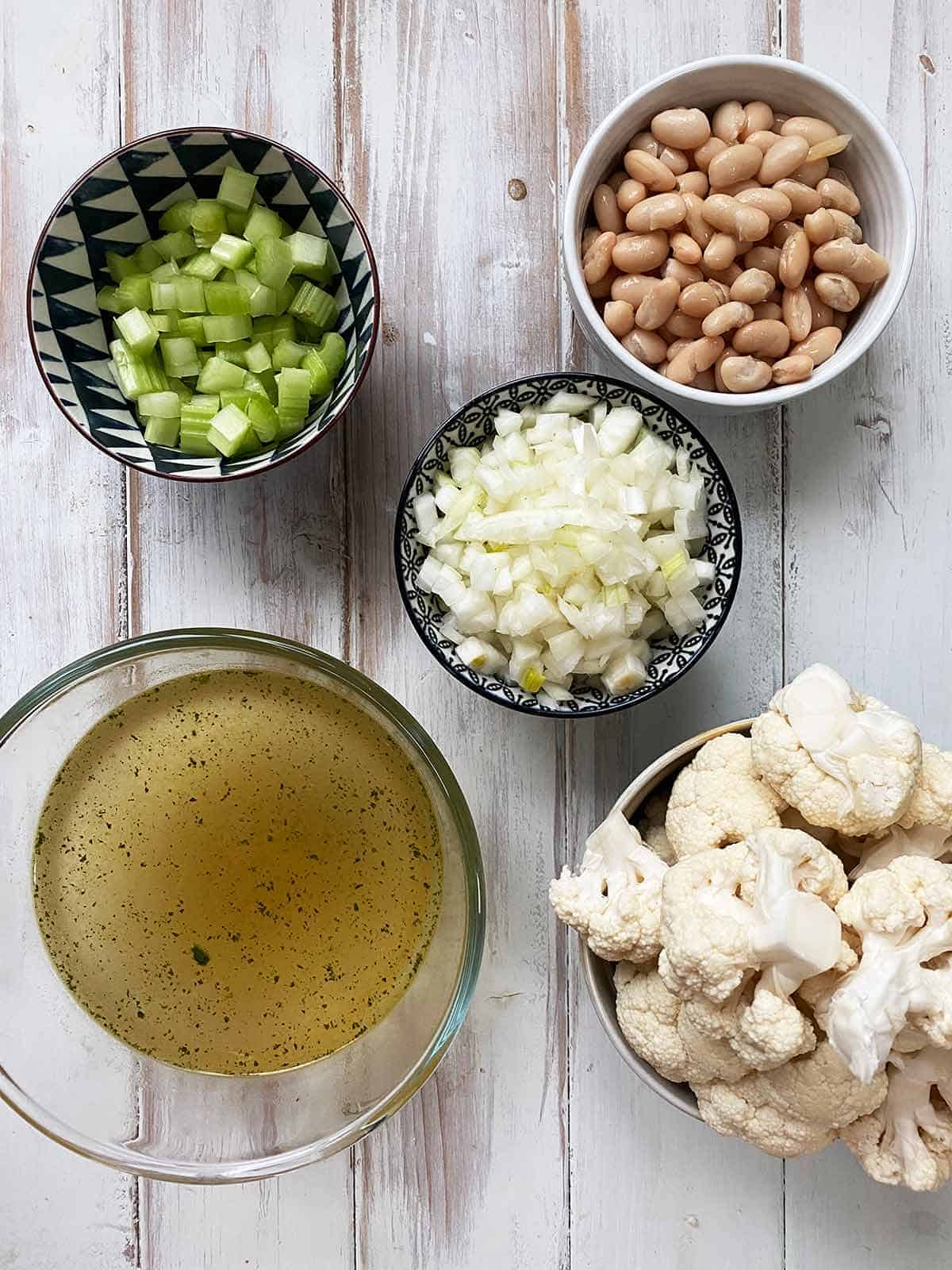 Ingredients for weight watchers white bean soup