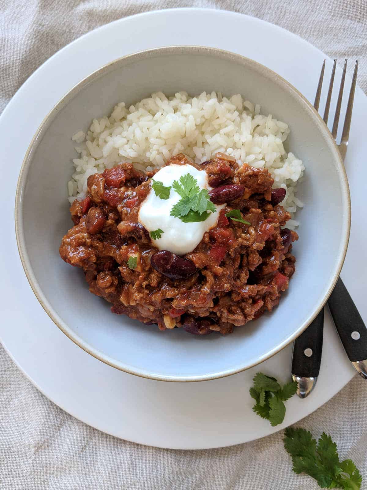 weight watcher chilli con carne