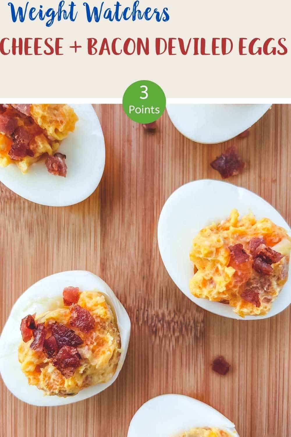 Cheese & Bacon Deviled Eggs Weight Watchers Pointed Kitchen