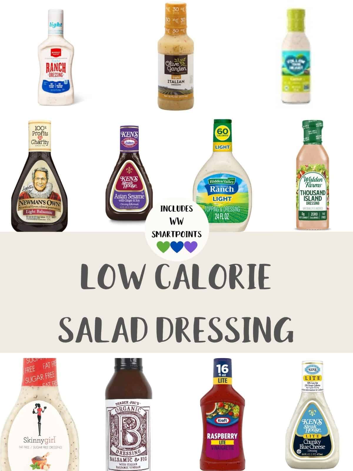 15 BEST Low Calorie Salad Dressing Options For Weight Loss