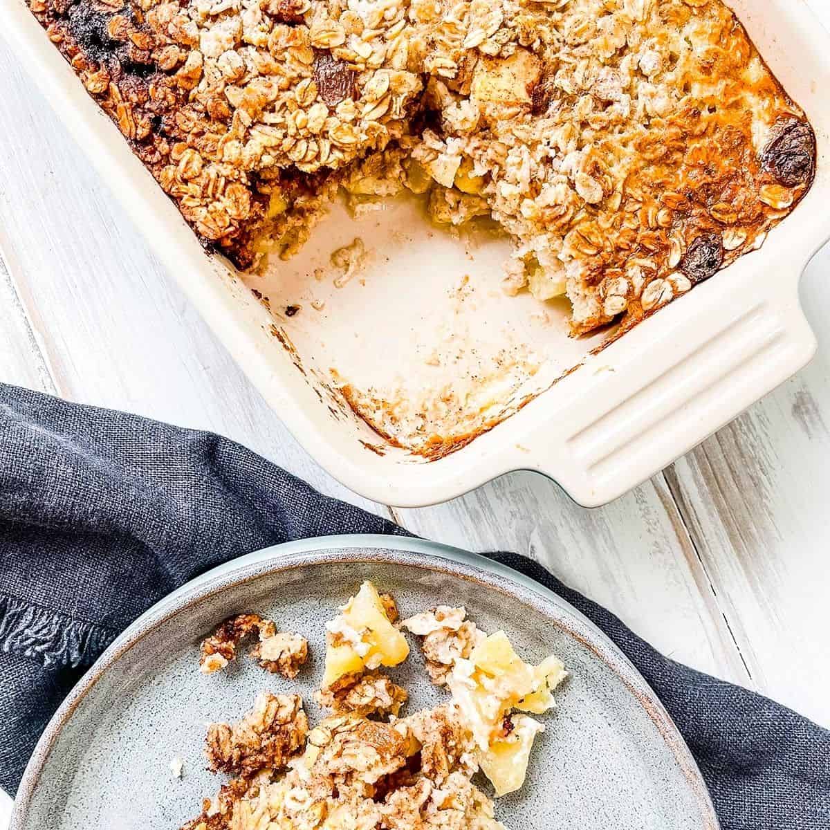 Baked Oatmeal with Apples | Weight Watchers | Pointed Kitchen