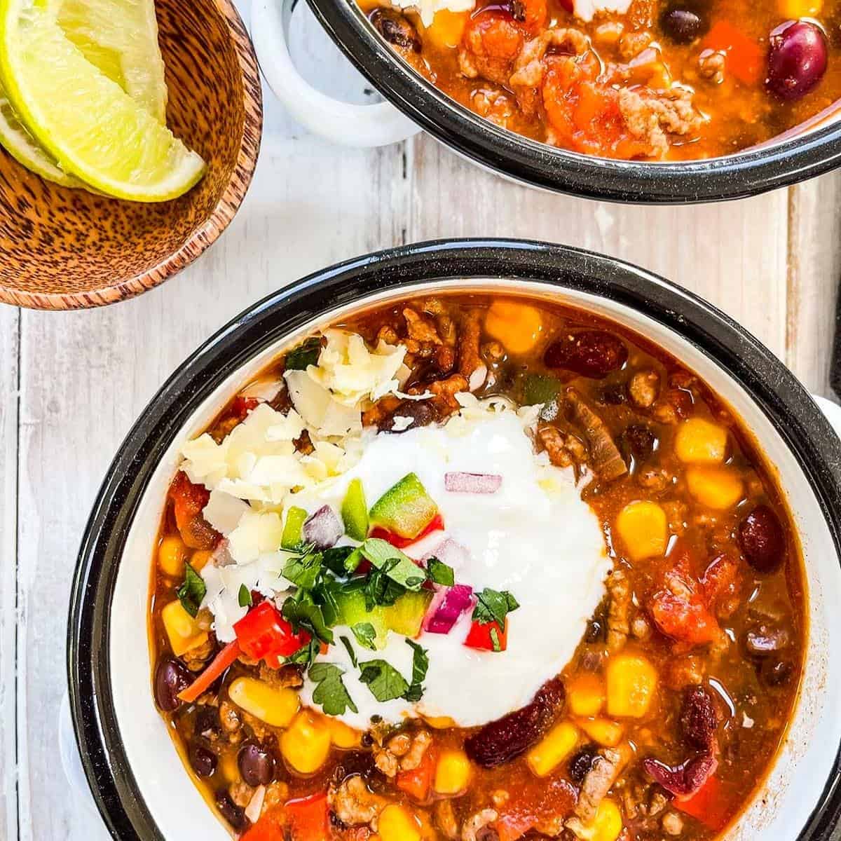 Taco Soup Weight Watchers Pointed Kitchen   Weight Watchers Taco Soup Square 